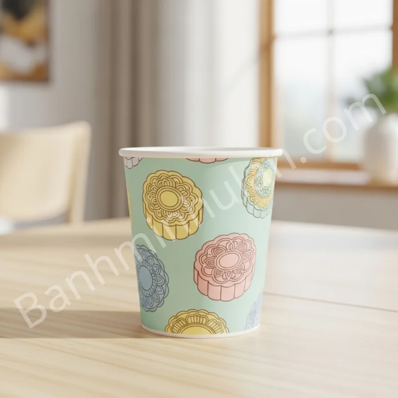 99+ Mẫu ly giấy in hình bánh trung thu đẹp, ấn tượng mùa lễ hội